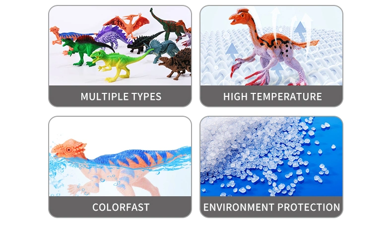 QS 6PCS 7 Inch Educational Dinosaur Animal Model Toys Hard Plastic Figure Toys for Kids Children Christmas Gift