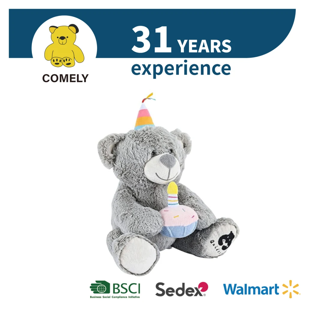 2022 OEM ODM Soft Plush Stuffed Toys Teddy Bear Baby Toy Children Toys Mascot BSCI Sedex ISO9001