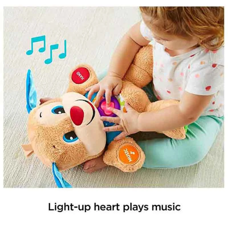 Super Soft Plush Stuffed Musical Bulldog Educational Toys for Preschool Infant