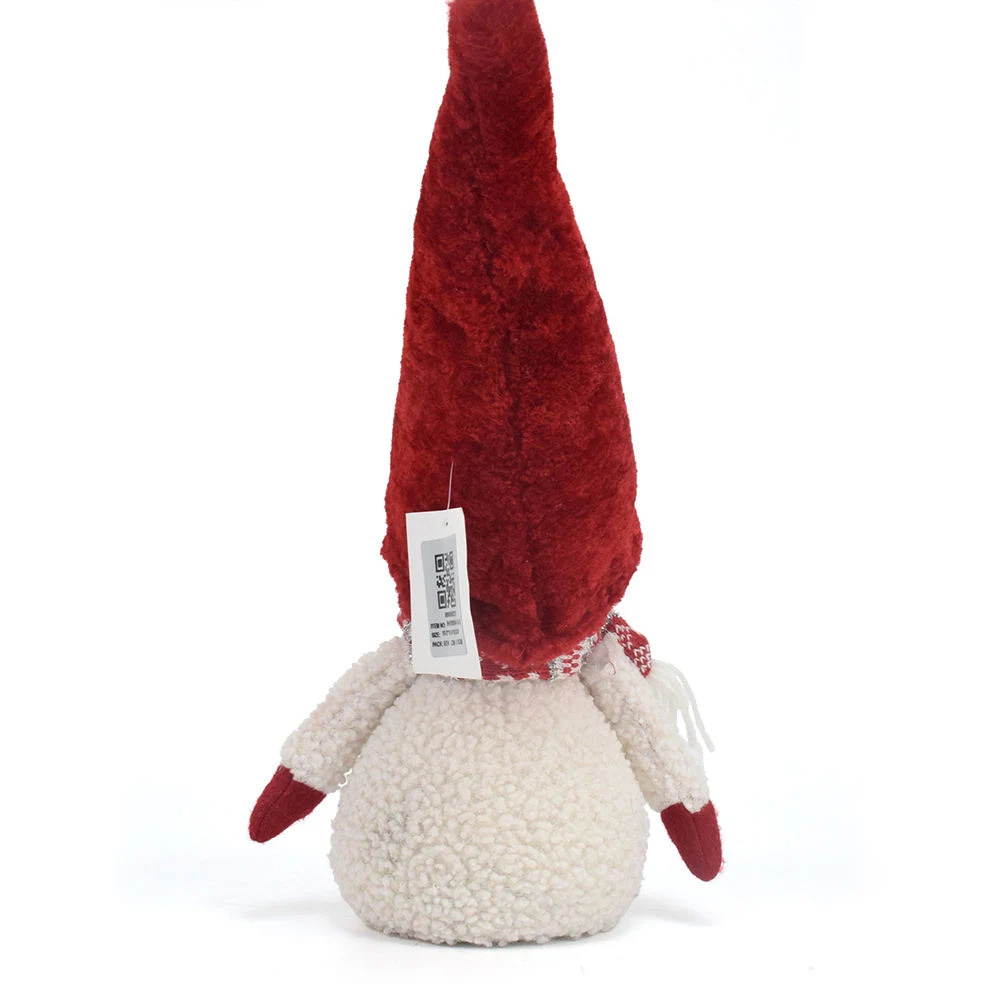 Christmas Crafts Home Decorations Gifts Plush Swedish Red Christmas Snowman