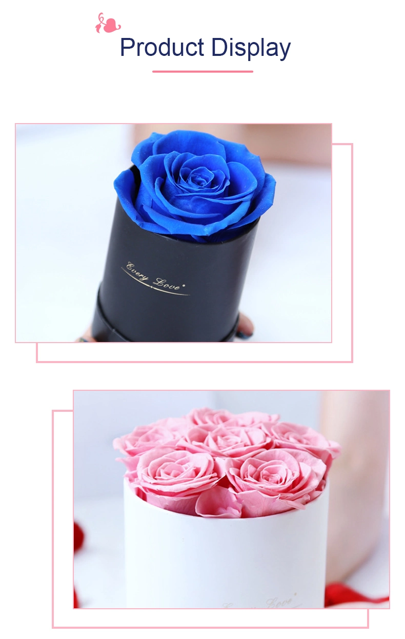 Forever Rose Bouquet Handmade Preserved Real Flower Rose Eternal Rose Women Unique Gift for Christmas, Valentine′s Day, Birthday, Anniversary, Mother′s Day