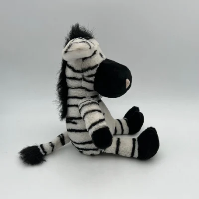 Giocattoli di peluche per bambini Amazon OEM / ODM personalizzati all'ingrosso di alta qualità, porta ciuccio zebrato, animali di peluche