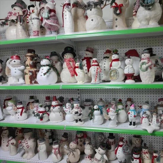 Regali di pupazzo di neve in poliresina personalizzati in fabbrica OEM Ornamenti di pupazzo di neve di Natale in poliresina Pupazzo di neve di Natale Produttore di pupazzi di neve di Babbo Natale in Cina