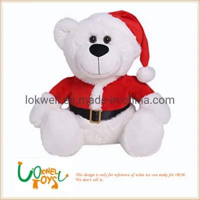 Produttore di giocattoli di peluche regalo per festival di decorazioni natalizie con pupazzo di neve orso