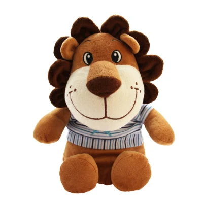 Peluche per bambini morbido e morbido da 20-50 cm, adorabile leone cartone animato con criniera