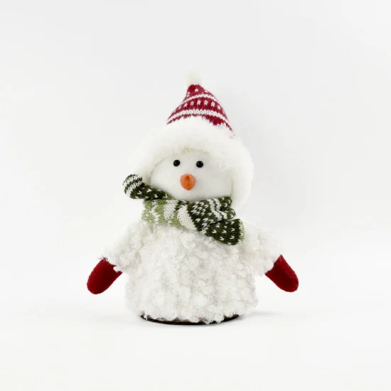Artigianato natalizio, decorazioni per la casa, regali, peluche pupazzo di neve rosso svedese di Natale